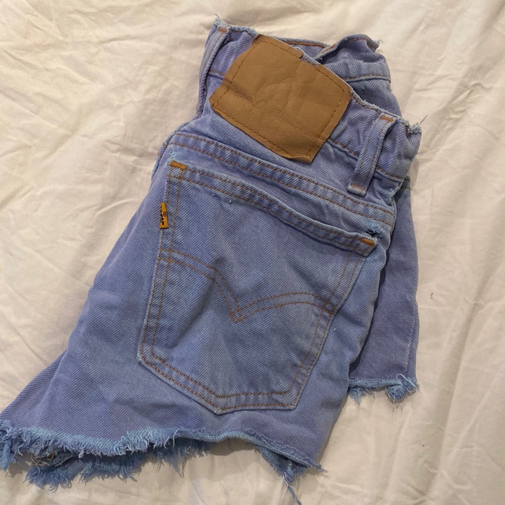 Vintage Levi’s denim shorts - purple